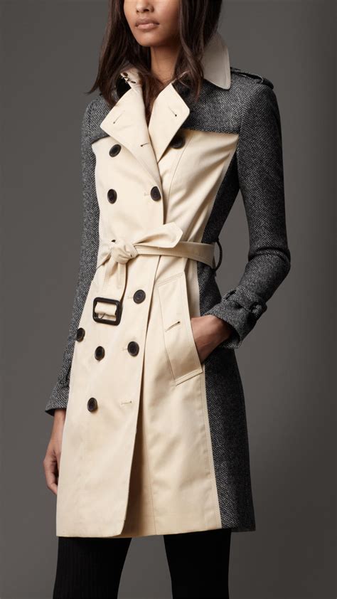 tweed burberry|burberry trench coat women.